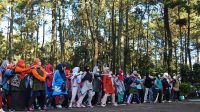 Perempuan Ahmadiyah Wilayah Bandung Mengadakan Pekan Olah Raga Daerah Di Gunung Puntang
