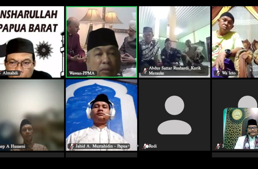 Halal bi halal Sadr Ansarullah dengan anggota Papua dan Papua Barat