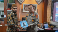 Pererat Silaturahmi, DPW Ahmadiyah Maluku Utara dan Mubaligh Kunjungi Direktur Binmas Polda