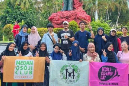 Kegiatan Bersih-bersih Medan kolaborasi dengan CLEAN THE CITY Medan dan komunitas lingkungan lainnya