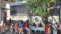 Lajnah Imaillah Tanjung Medan Berpartisipasi dalam Posyandu di Desa Sei Meranti Darussalam