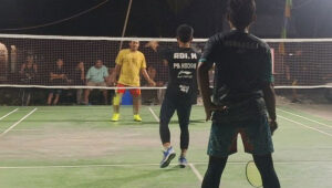 Tim Badminton Ahmadiyah Tanjung Medan Gelar Pertandingan Persahabatan Lawan Warga
