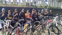 Jemaat Ahmadiyah Tanjung Medan Jadikan Bersepeda Sarana Hidup Sehat, Semangat Meski Cuaca Kurang Bersahabat