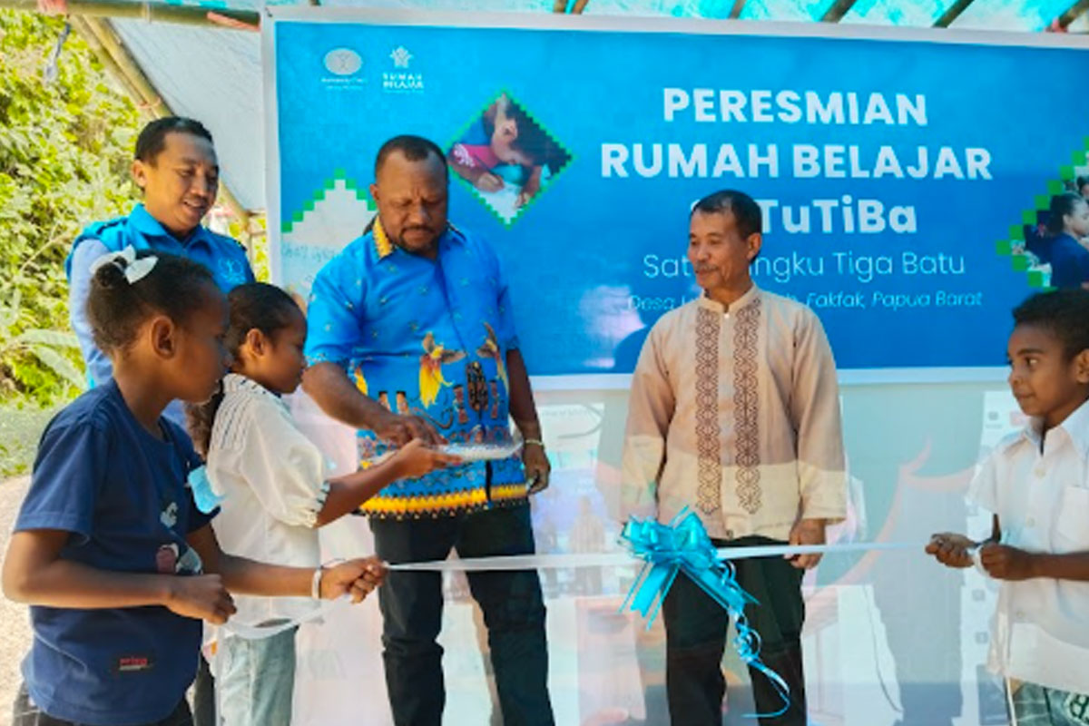 Peresmian Rumah Belajar Satutiba di Fakfak