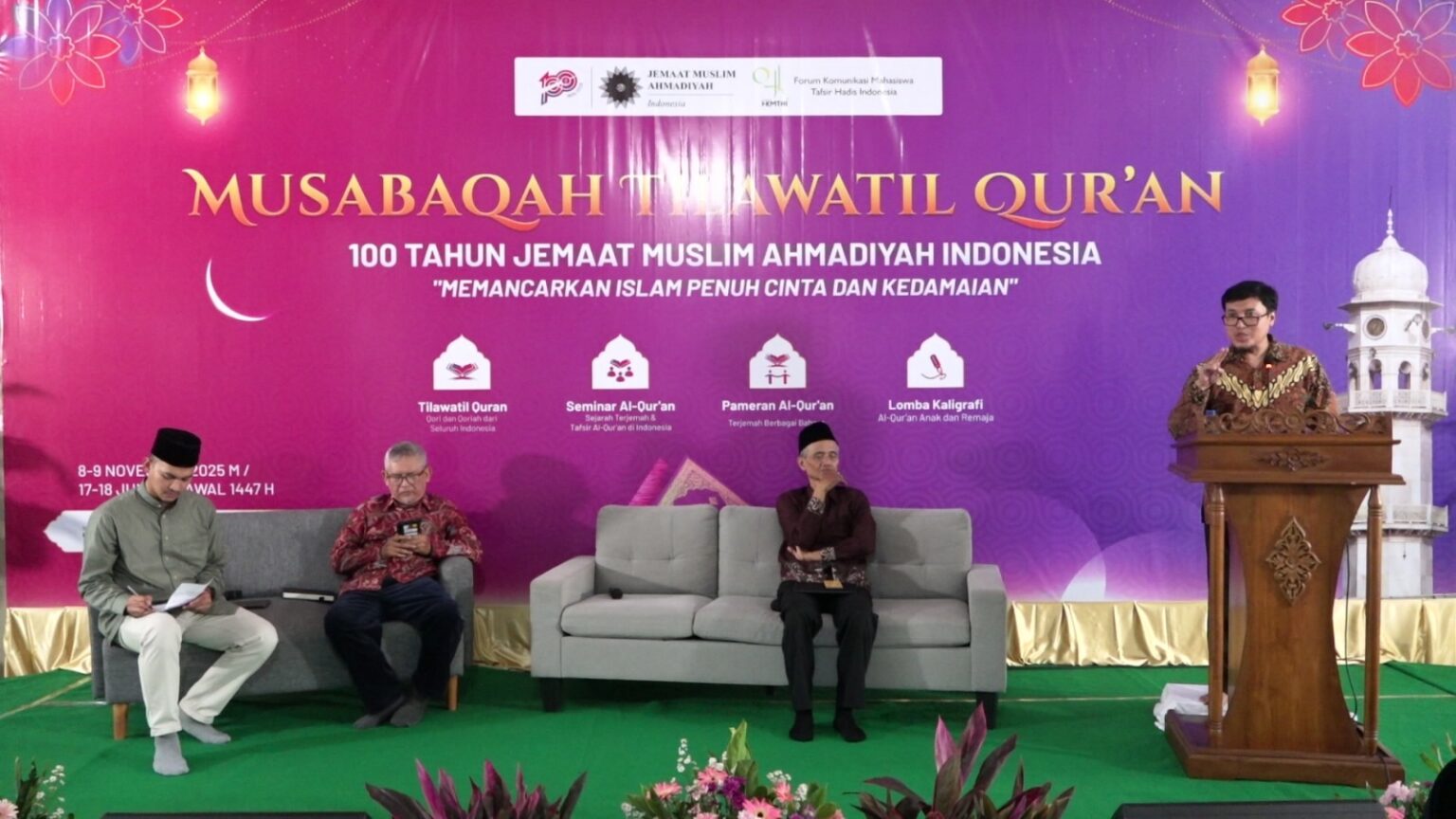 Rangkaian Tasyakur 100 Tahun, JAI bersama FKMTHI Gelar Lomba MTQ dan Seminar Al-Qur’an