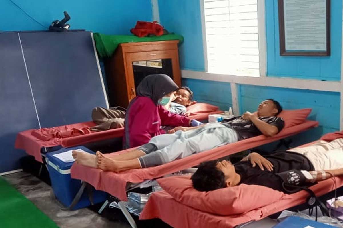 Donor darah di Jemaat Ahmadiyah Pagentan