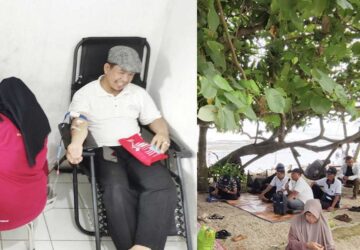 Jemaat Ahmadiyah Ciamis Raya Gelar Donor Darah Sekaligus Wisata di Pantai