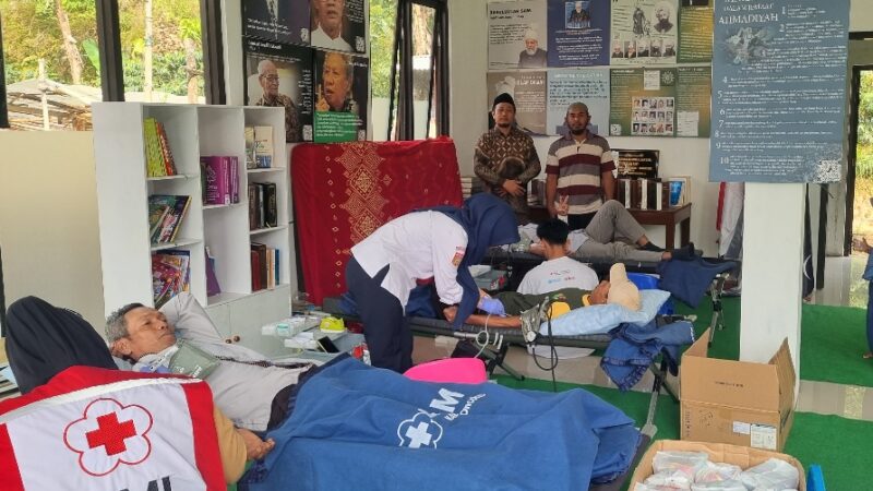 Sambut HUT RI ke-81, Ahmadiyah Wonosobo Gelar Donor Darah
